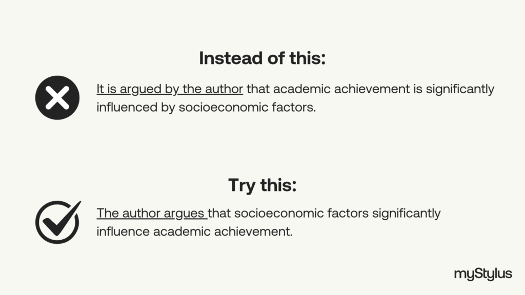 use active voice to bypass AI detection