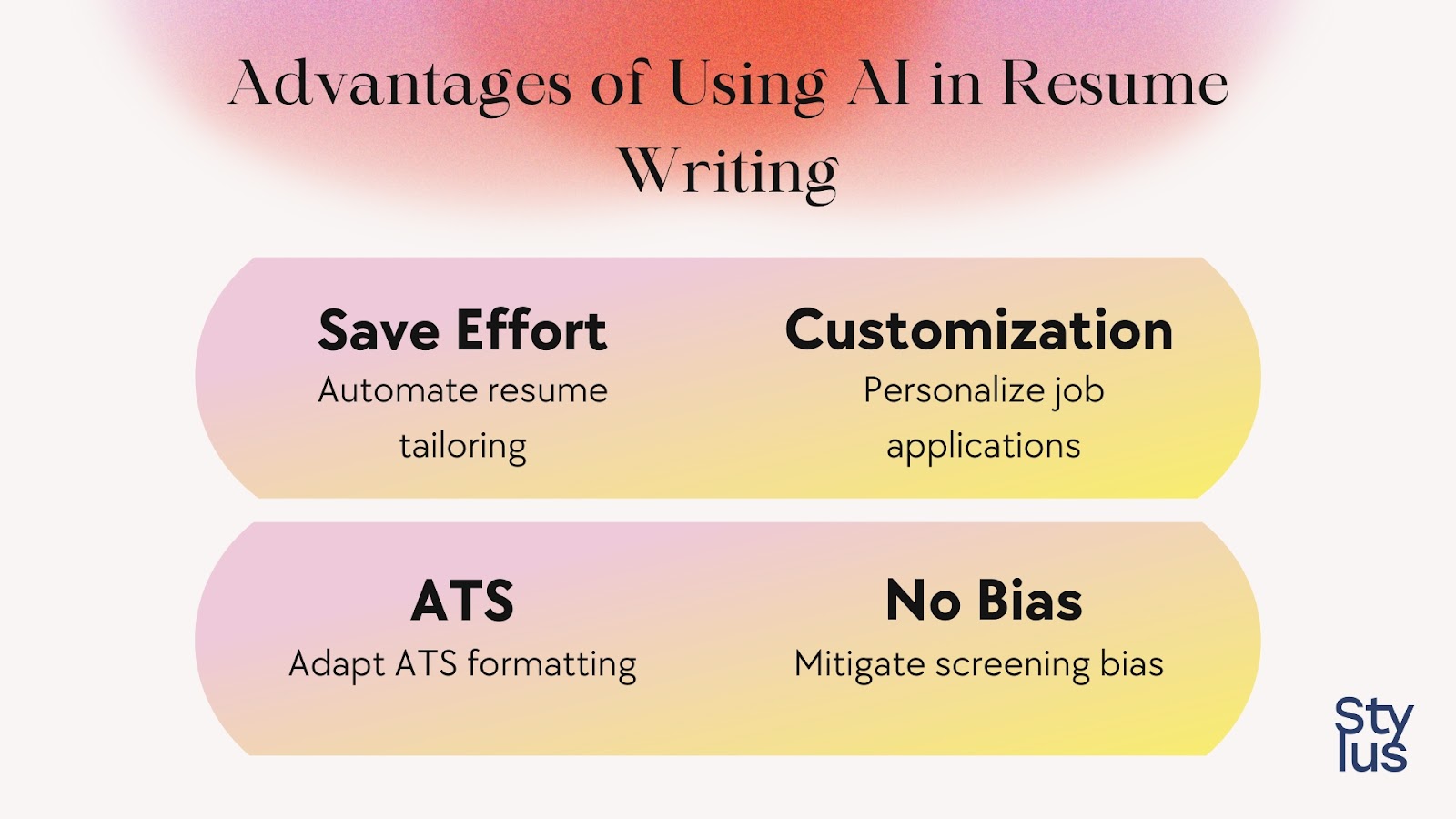 advantages of using ai to create a resume