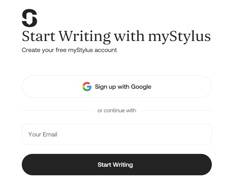 mystylus registration