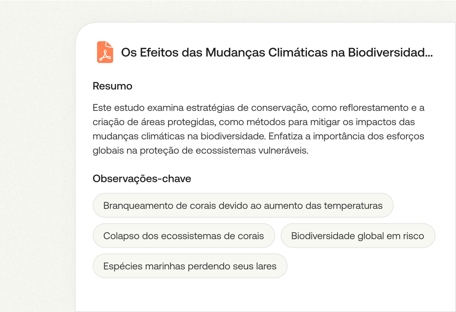 Análise profunda de referências
